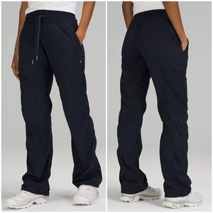 Lululemon Dance Studio Pants Size 10 Black Straight Leg Lightweight Baggy